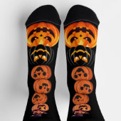 Niedlich Fun Pumpkin Hexenkessel Halloween-Party Socken (Oben)