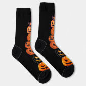 Niedlich Fun Pumpkin Hexenkessel Halloween-Party Socken (Rechts)