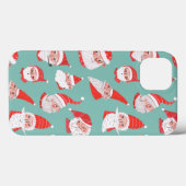 Niedlich Fun Red & Turquoise Pater Weihnachtsmuste Case-Mate iPhone Hülle (Rückseite (Horizontal))