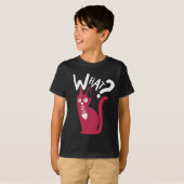 Niedlich Fun Spaß Joke Black and Magenta Cartoon C T-Shirt (Vorne ganz)