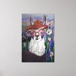 Niedlich Funny Alpaca, Behalt Dein Cooles Leinwanddruck