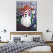 Niedlich Funny Alpaca, Behalt Dein Cooles Leinwanddruck (Insitu (Schlafzimmer))