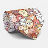 Niedlich Funny Alpaca Llama Neck Tie Krawatte (Gerollt)