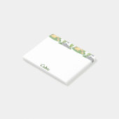 Niedlich Funny Animal Dinosaur Muster Individuelle Post-it Klebezettel (angewinkelt)