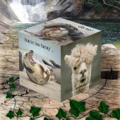 Niedlich Funny Animal Foto Cube Würfel