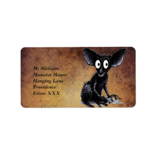 Niedlich Funny Aye-Aye Adressaufkleber