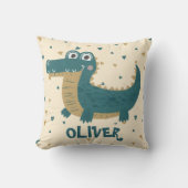 Niedlich Funny Baby Alligator Personalisiert Kissen (Vorderseite)