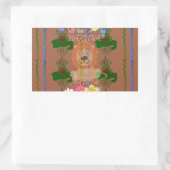 Niedlich Funny Baby Lion King: Hakuna Matata Desig Rechteckiger Aufkleber (Tasche)