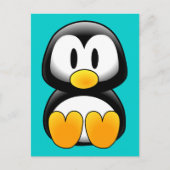 Niedlich Funny Baby Penguin Postkarte (Vorderseite)