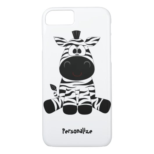 Niedlich & Funny Baby Zebra Cartoon Personalisiere Case-Mate iPhone Hülle (Rückseite)