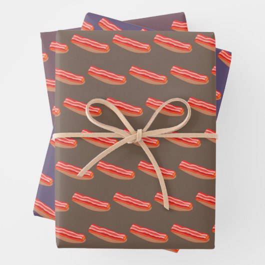 Niedlich Funny Bacon Geschenkpapier Set (Beispiel)