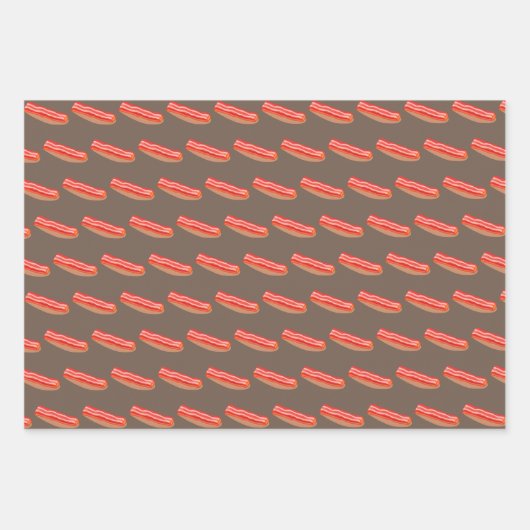 Niedlich Funny Bacon Geschenkpapier Set (Vorderseite)