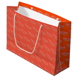 Niedlich Funny Bacon Große Geschenktüte