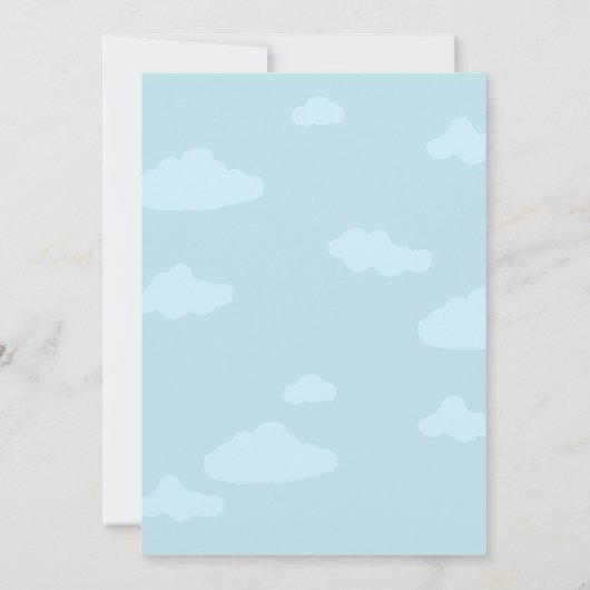 Niedlich Funny Blue Bird Scooter Baby Boy Schwange Ankündigung (Rückseite)