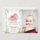 Niedlich Funny | Boys Foto Geburtstagseinladung Einladung (Vorderseite)