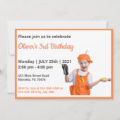 Niedlich Funny |Boys Foto zum Geburtstag Einladung (Vorderseite)