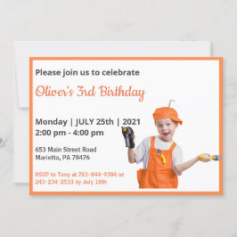 Niedlich Funny |Boys Foto zum Geburtstag Einladung