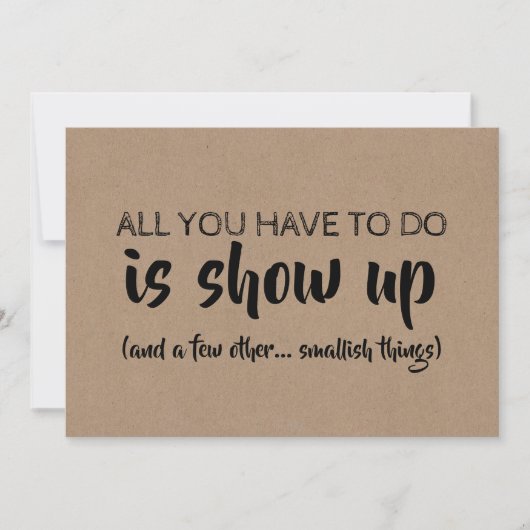 Niedlich Funny Bridesmaid / Vorschlag für eine Tra Einladung (Vorderseite)