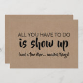 Niedlich Funny Bridesmaid / Vorschlag für eine Tra Einladung (Vorne/Hinten)