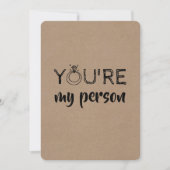 Niedlich Funny Bridesmaid / Vorschlag für eine Tra Einladung (Vorderseite)