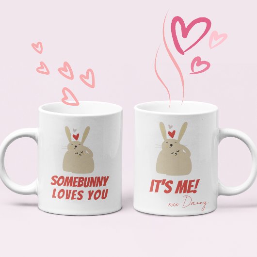 Niedlich Funny Bunnies Rabbit Pun Liebe Kaffeetasse