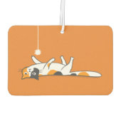 Niedlich Funny Calico Cat Cat Car Air Freshener Autolufterfrischer (Rückseite)