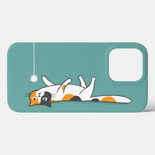 Niedlich Funny Calico Cat | Kitty Cat Lover Case-Mate iPhone Hülle (Rückseite (Horizontal))
