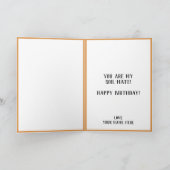 Niedlich Funny Carrot Pun Ehefrau Happy Birthday Dankeskarte (Innenseite)