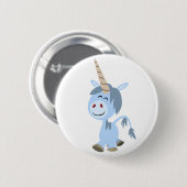 Niedlich Funny Cartoon Unicorn Button Abzeichen (Vorne & Hinten)