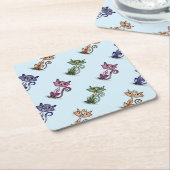 Niedlich Funny Cat Paper Untersetzer (angewinkelt)