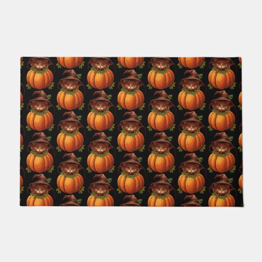 NIEDLICH FUNNY CAT PUMPKIN FUßMATTE (Vorderseite)