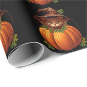 NIEDLICH FUNNY CAT PUMPKIN GESCHENKPAPIER (Rolleneckpunkt)