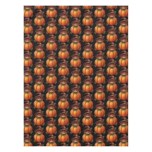 NIEDLICH FUNNY CAT PUMPKIN TISCHDECKE (Vorderseite)