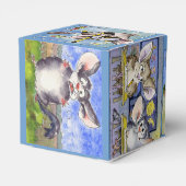 Niedlich Funny Chinchillas 6 Cartoon Papierbox Geschenkschachtel (Rückseite)