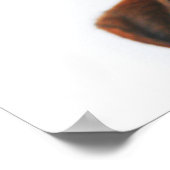 Niedlich Funny Christmas Hund Rentier Antler Headb Poster (Ecke)