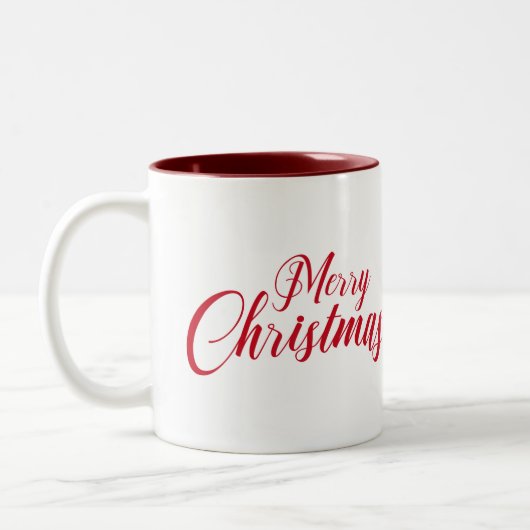 Niedlich Funny Christmas Hund Rentier Antler Headb Zweifarbige Tasse (Links)