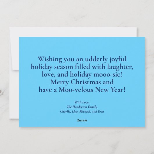 Niedlich Funny Christmas Weihnachten Cartoon (Rückseite)