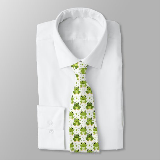 Niedlich Funny Colorful Frosch Neck Tie Krawatte (Gebunden)