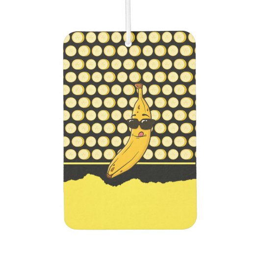 Niedlich Funny Cool Banana Autolufterfrischer (Vorderseite)