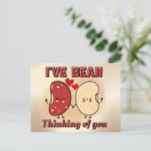 Niedlich Funny, dass ich an dich denke Postkarte (Stehend Vorderseite)