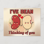 Niedlich Funny, dass ich an dich denke Postkarte (Vorderseite)