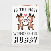 Niedlich Funny Deer Buck Wunderbarer Geburtstag vo Dankeskarte (Vorderseite)