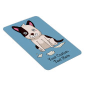 Niedlich & Funny Dog, benutzerdefinierter Text- un Magnet (Rechte Seite)