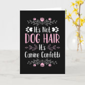 Niedlich Funny Dog Groomer Karte (Gelbe Blume)