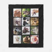Niedlich- & Funny Dogs Foto Collage Fleece Decke (Vorderseite)