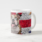 Niedlich Funny English BullDog Jumbo-Tasse (Vorderseite Rechts)