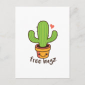 Niedlich Funny FREE HUGS Hugz Cacti Cactus Prickly Postkarte (Vorderseite)