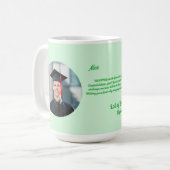 Niedlich Funny Frog Foto Message Abschluss Geschen Kaffeetasse (Vorderseite Links)