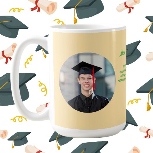 Niedlich Funny Frog Foto Message Abschluss Geschen Kaffeetasse