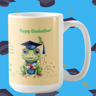 Niedlich Funny Frog Foto Message Abschluss Geschen Kaffeetasse